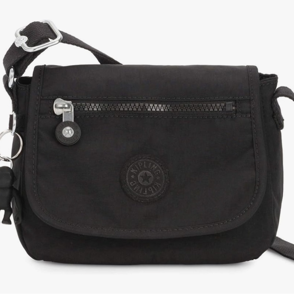 Kipling Sabian Printed Crossbody Mini Bag Black